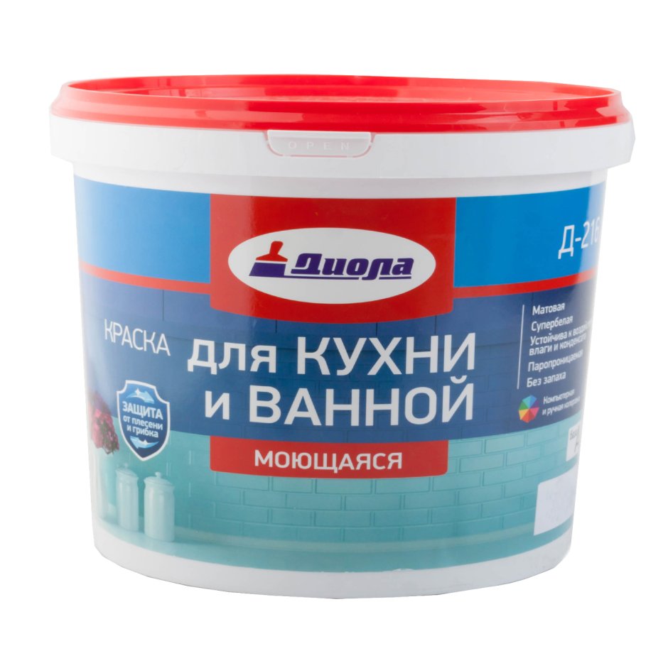 Краска акриловая водоэмульсионная моющиеся