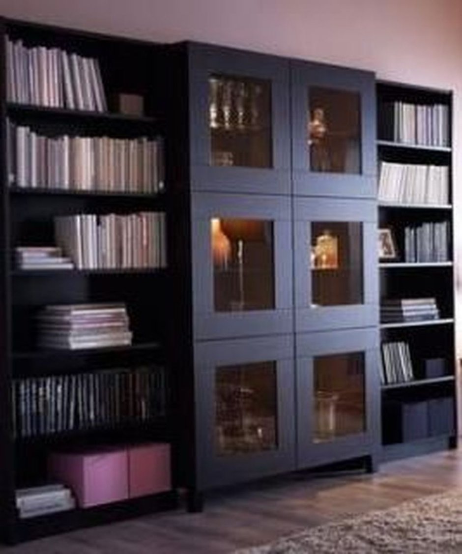 Раздвижной книжный шкаф