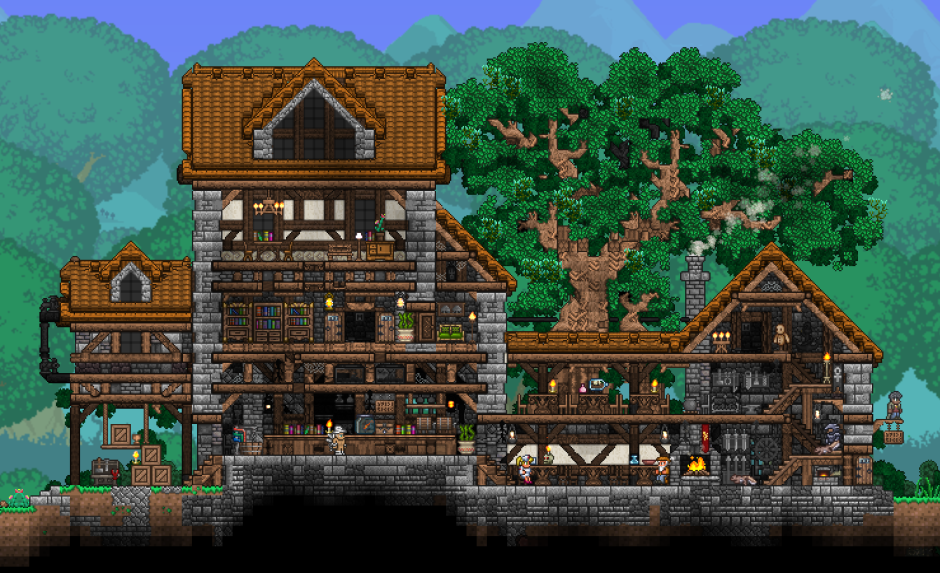 Terraria 1.4 красивый дом