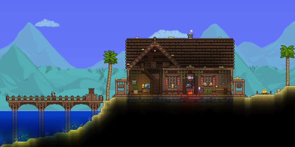 Terraria Fishing House