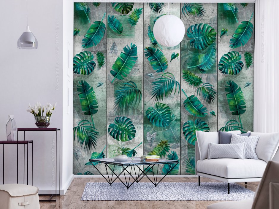 Аффреско пальмовые листья