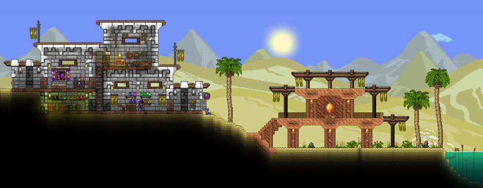 Дом в пустыне террария