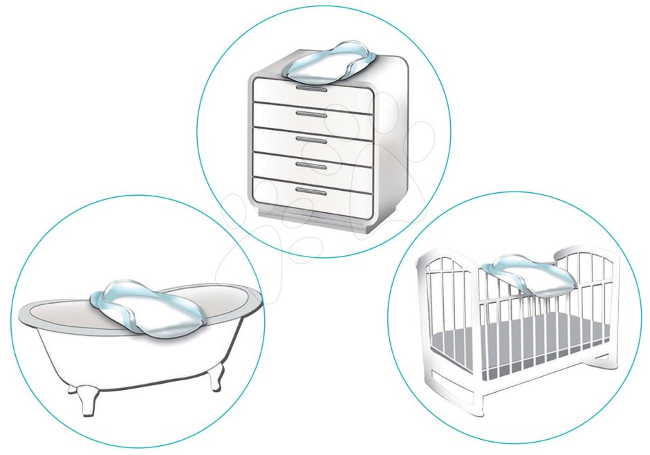 Beaba накладка для пеленания Camele'o 77x58 Light Mist