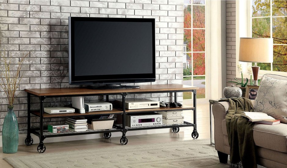 Тумба ТВ 80650 серая Loft Design