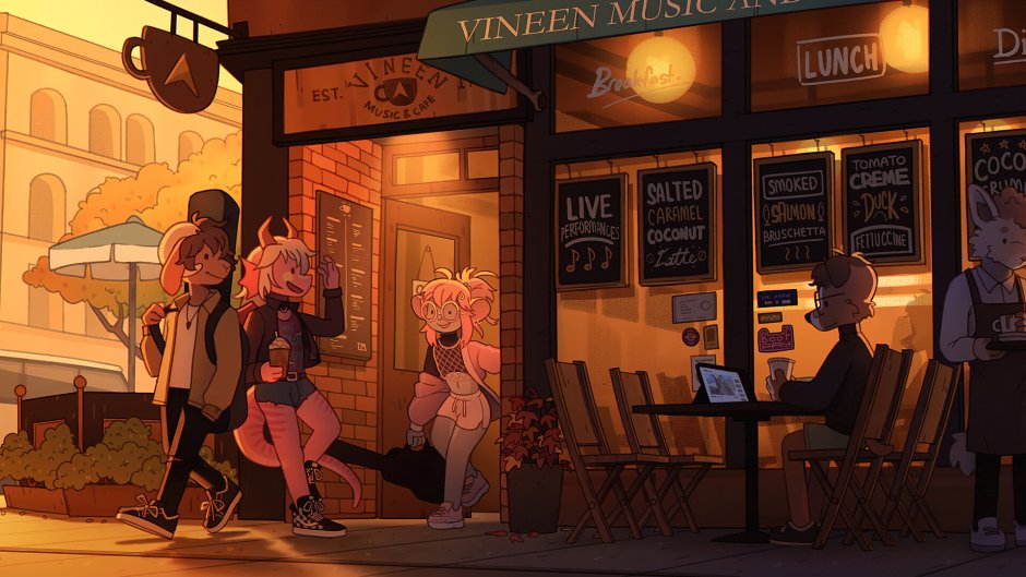 Lofi Cafe арт
