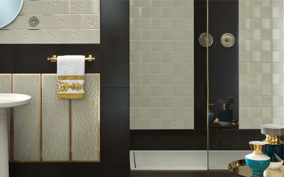 Gold crema Versace плитка
