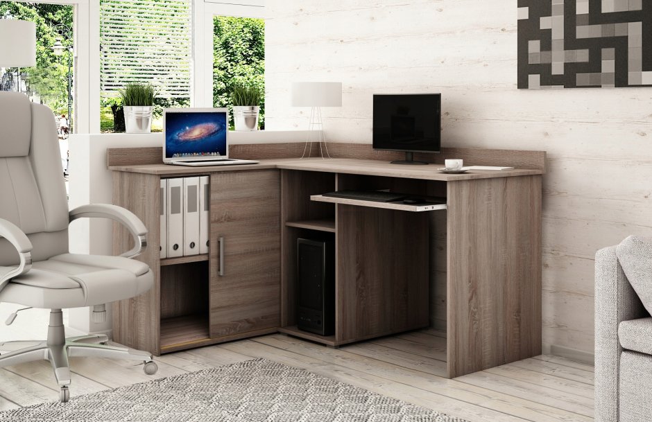 Стол компьютерный Homeoffice (белый, 1200х550х964 мм)