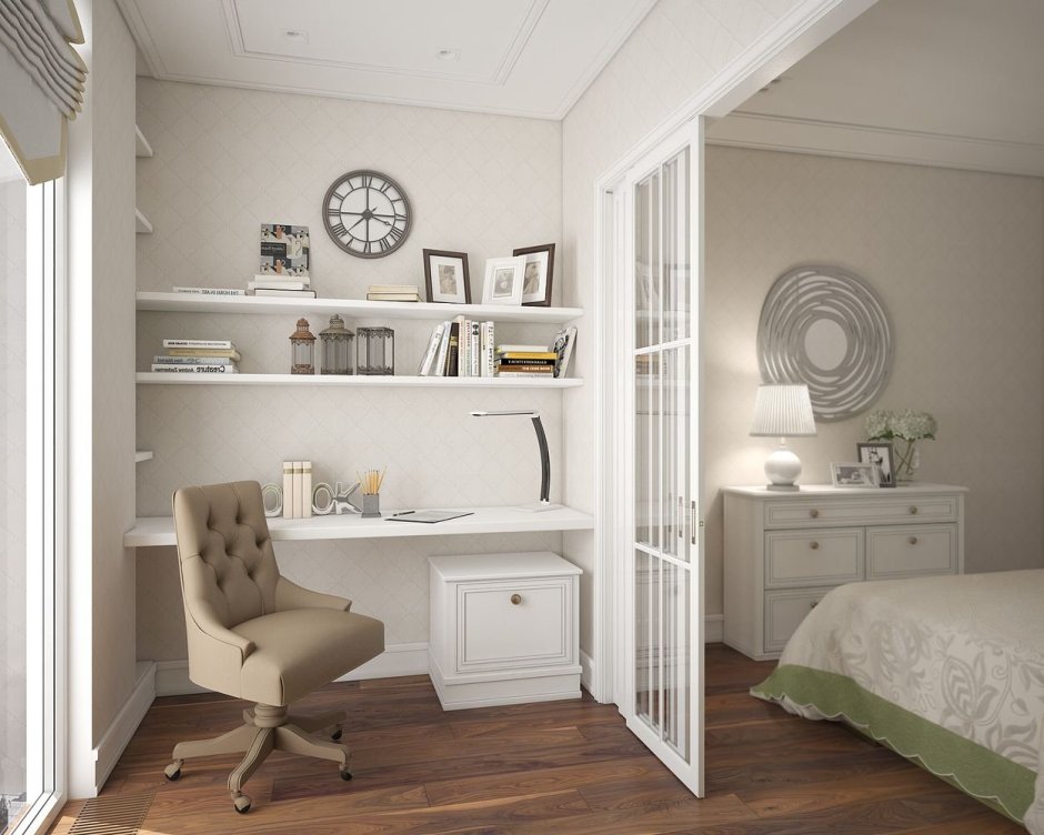 Комната лофт кабинет + спальня 16м2