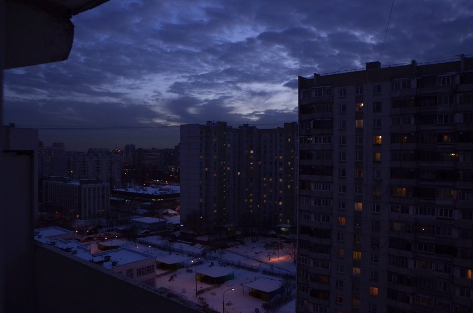 Панельки ночью