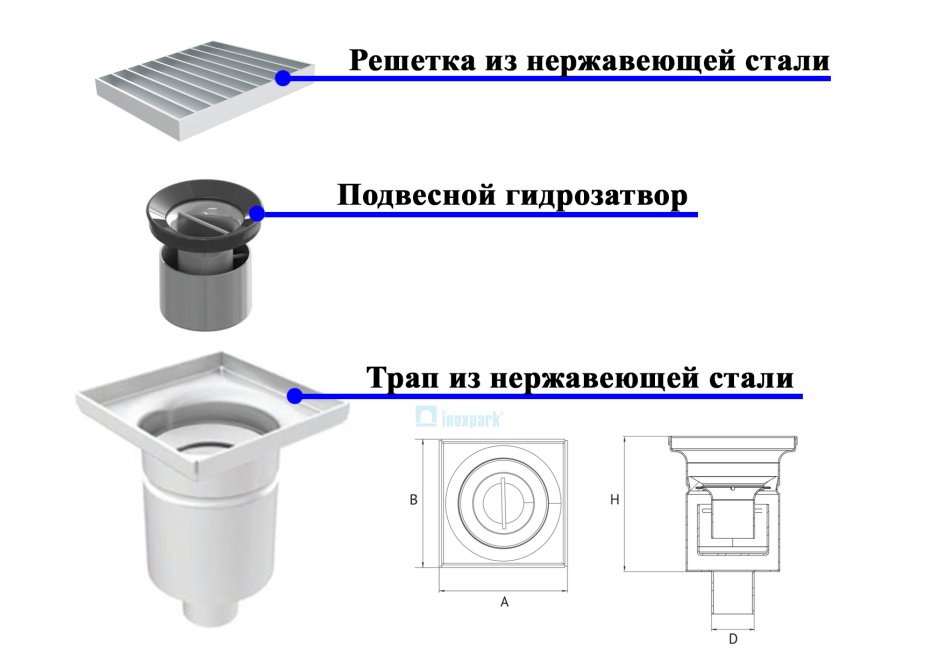 Душевая из плитки без поддона 1на1