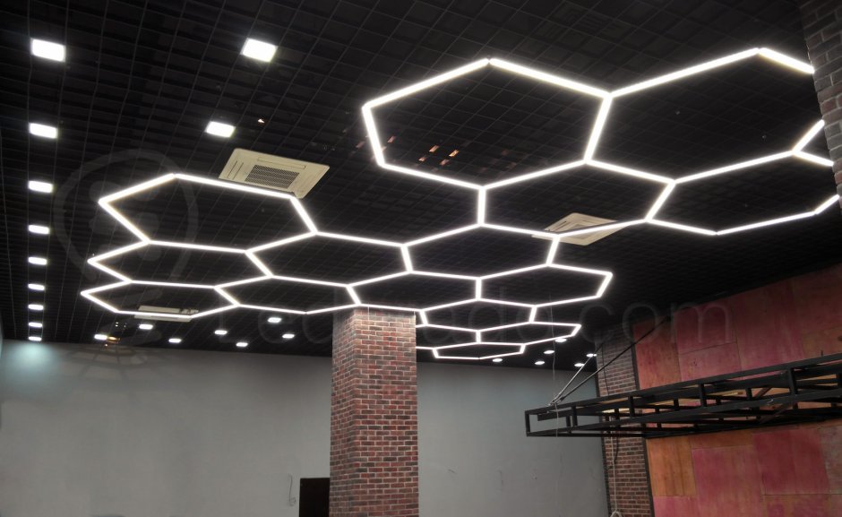 Led светильник в виде сот