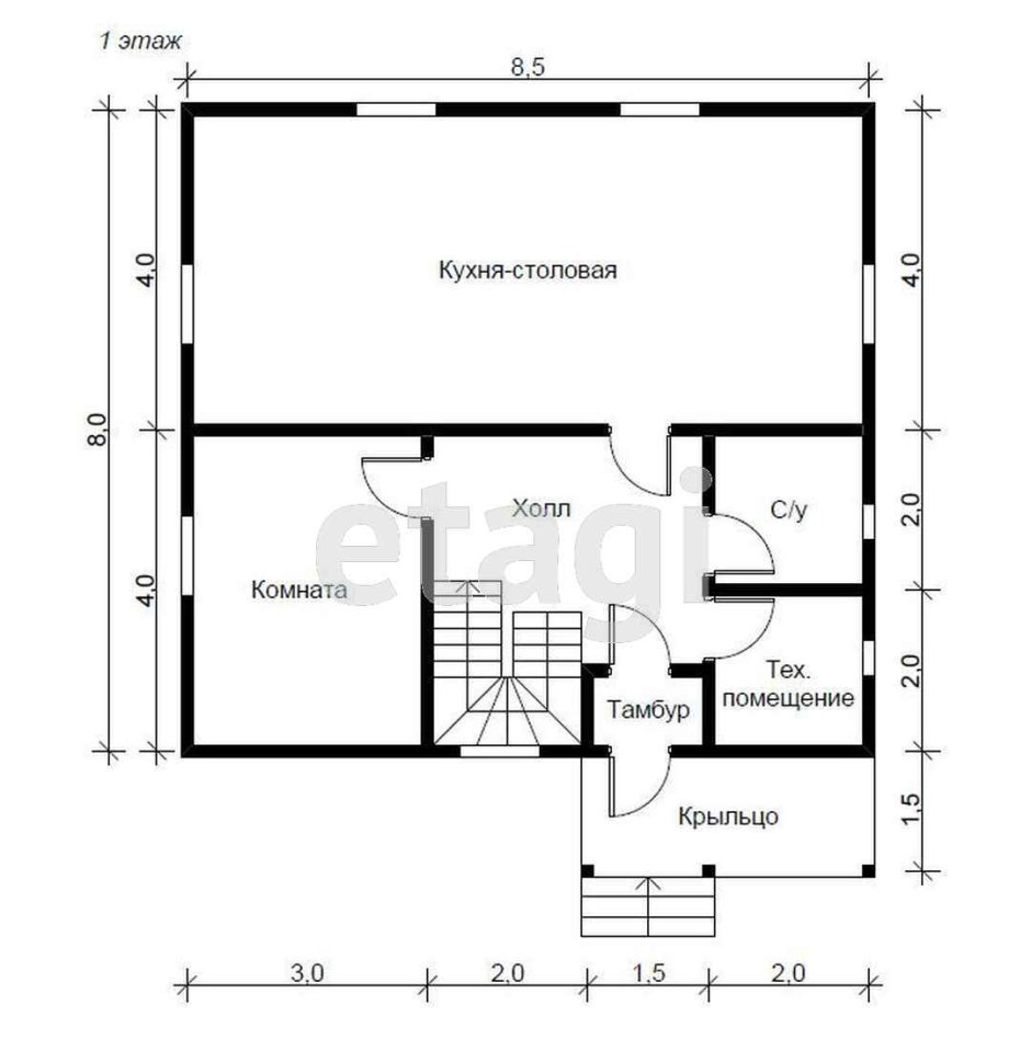 План дома чертеж 2 этажный