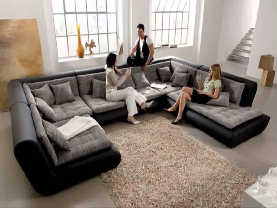 Г-образный диван в гостиную