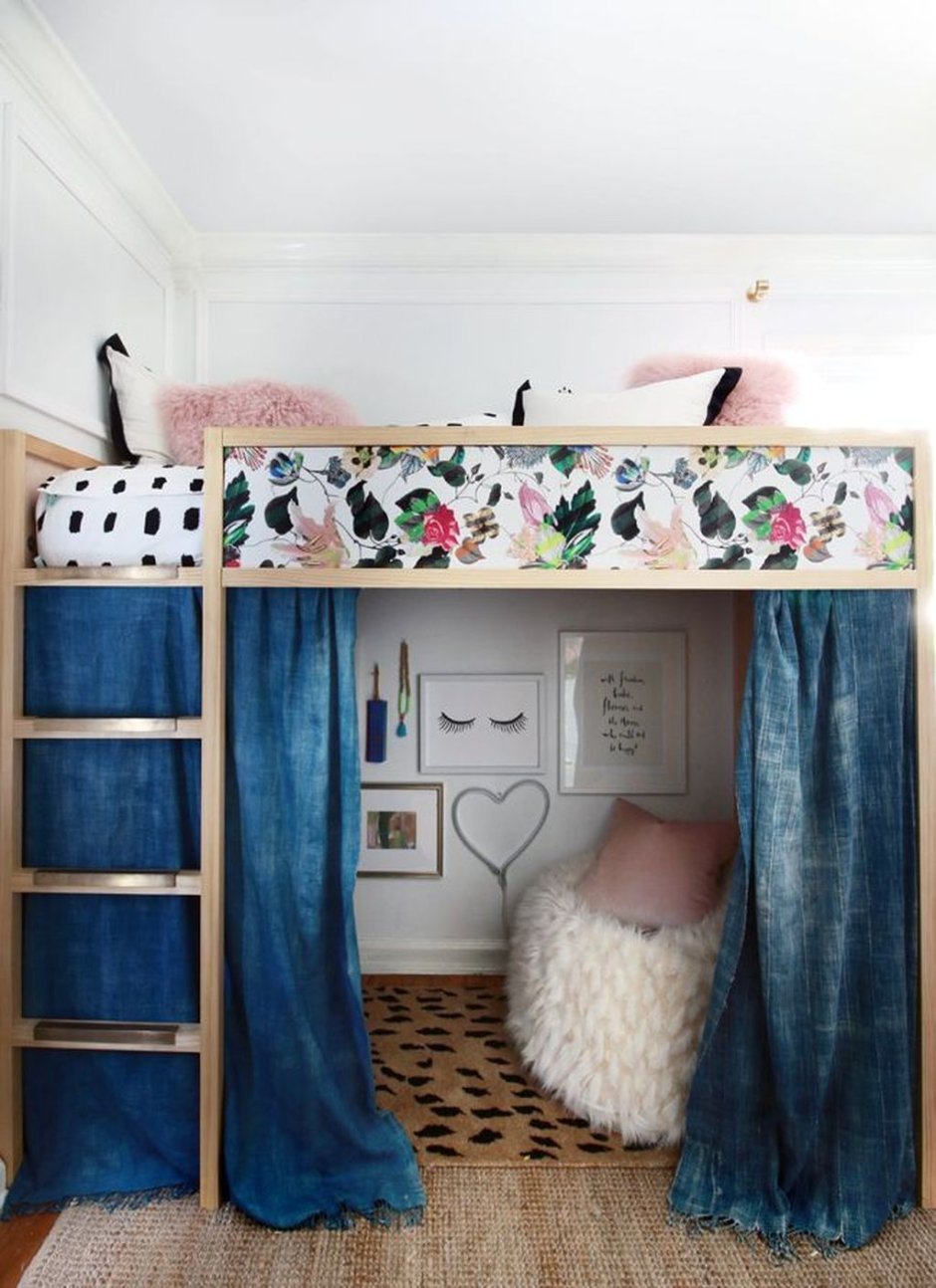 Шторки кровать чердак ikea