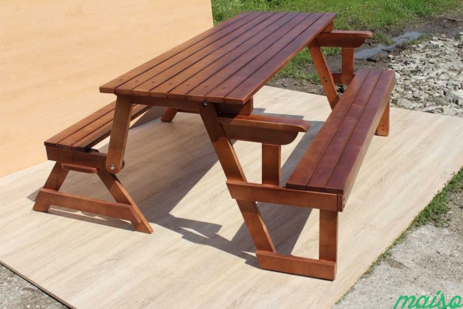 Wood Bench скамья