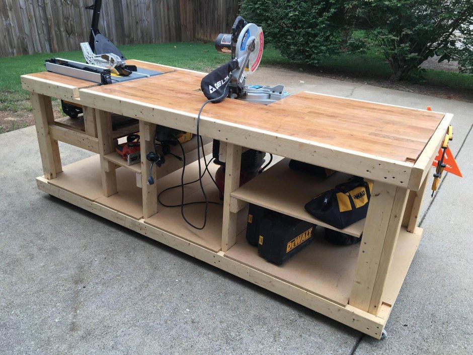 Блочный верстак woodworker