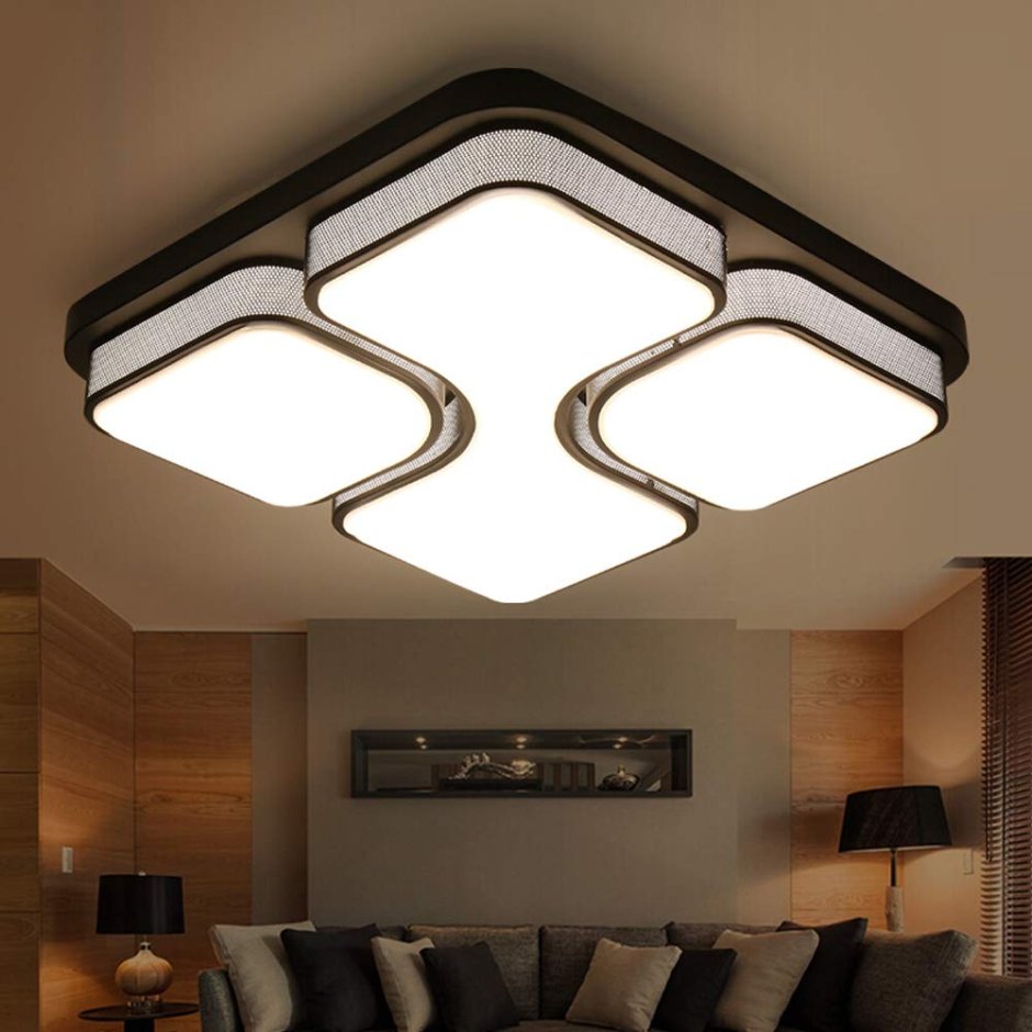 Люстра квадратная led1х60