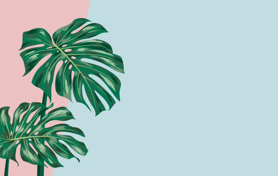 Листья акварель