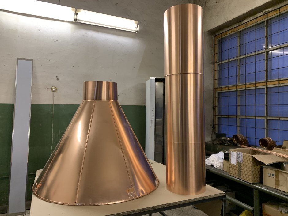 Вытяжка cylindra Isola 39.4 Gold золотой