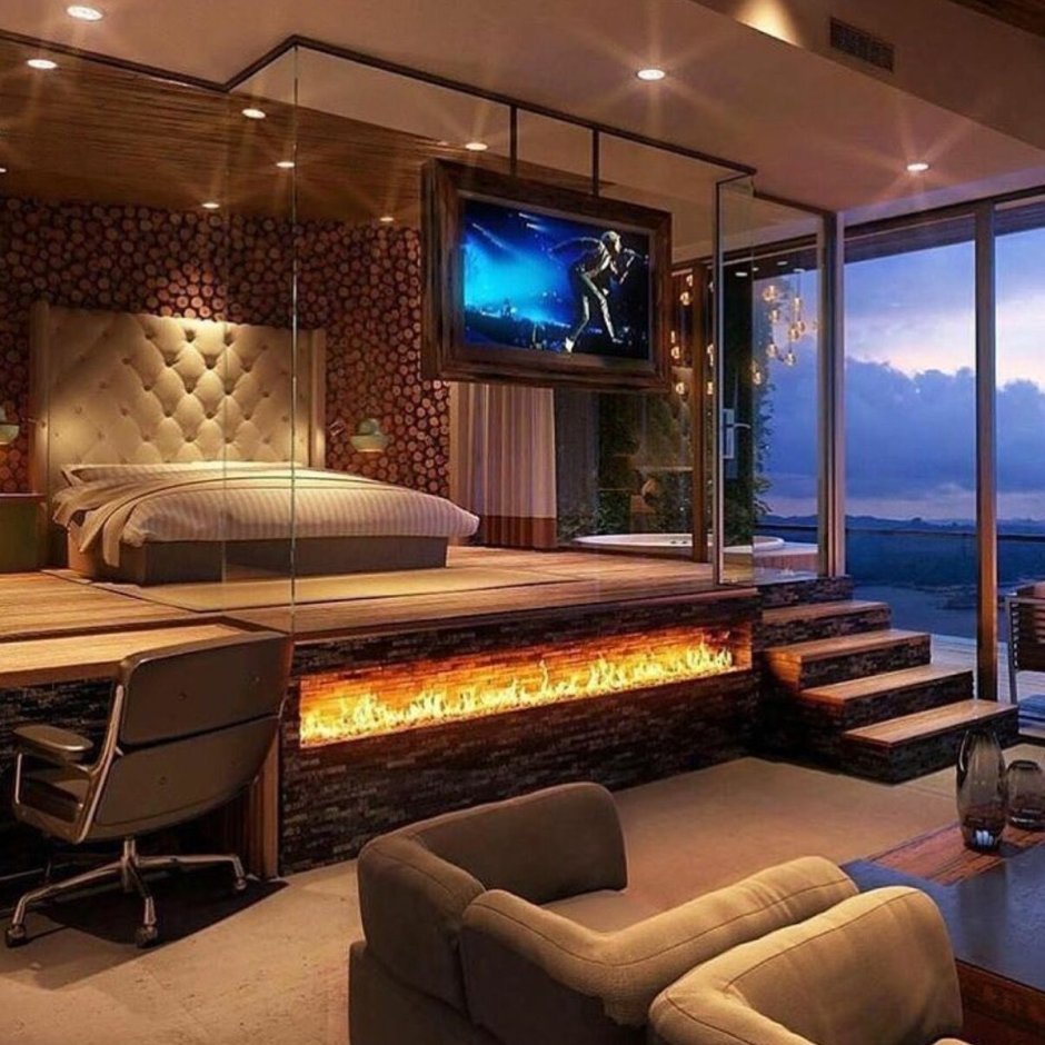 Красивые спальные комнаты