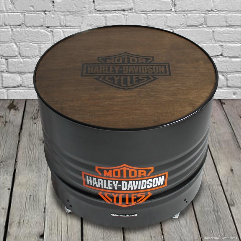Harley Davidson бочка стол