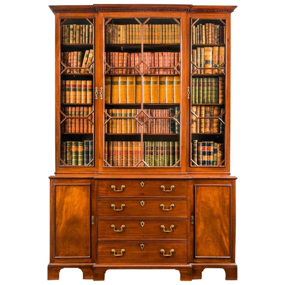 Викторианский книжный шкаф