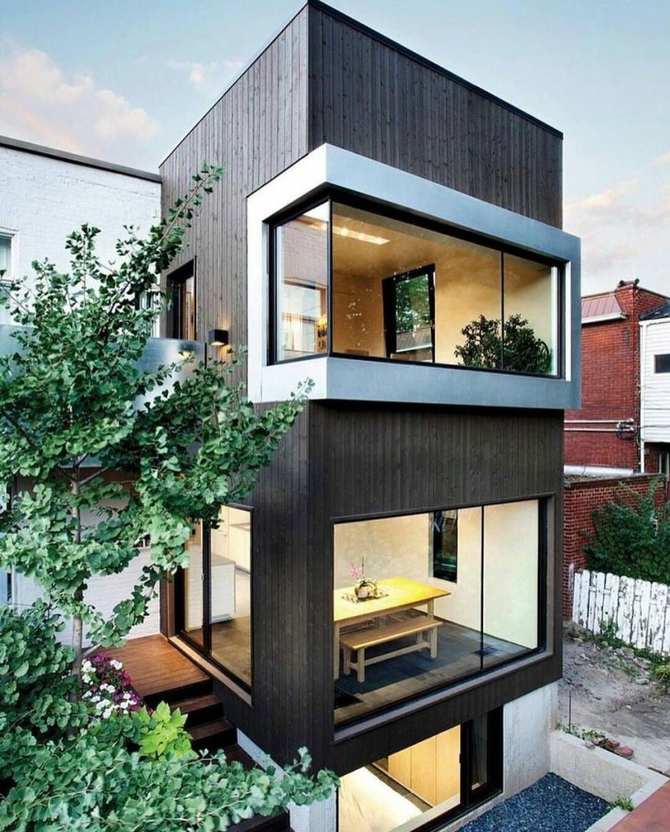 Компактный двухэтажный домик