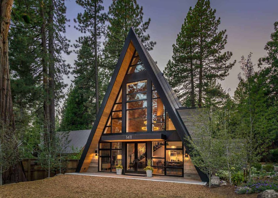 Дом a-frame (дом шалаш)