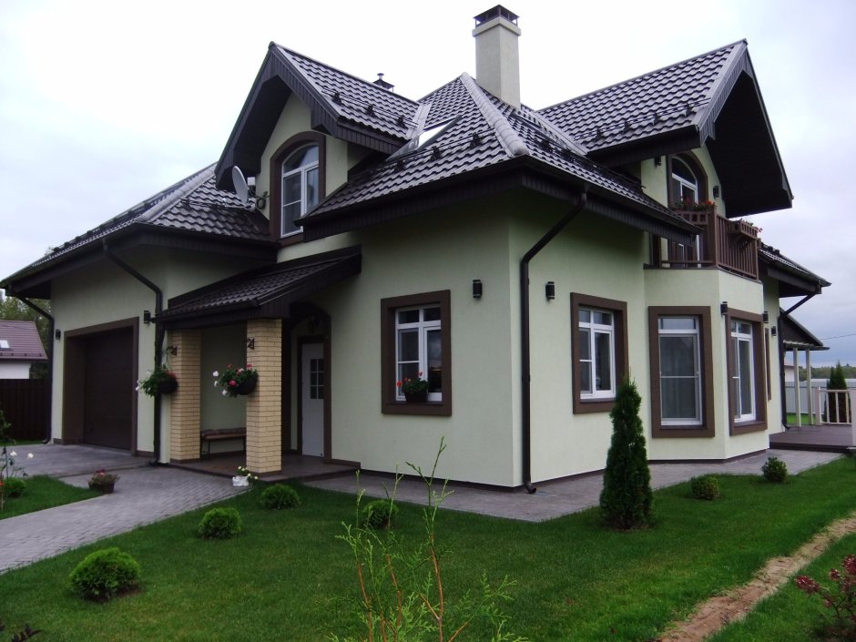 Цветовая палитра для фасадов домов