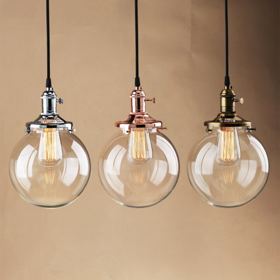 Подвесной светильник Glass Globe Gold