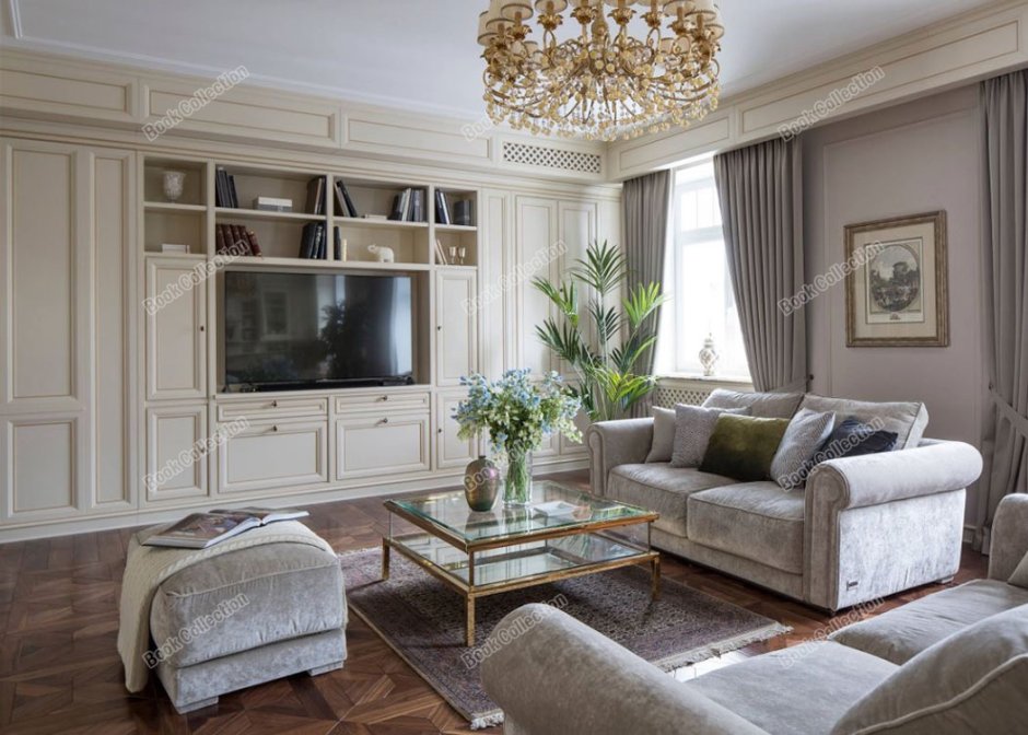 Современные гостиные в классическом стиле