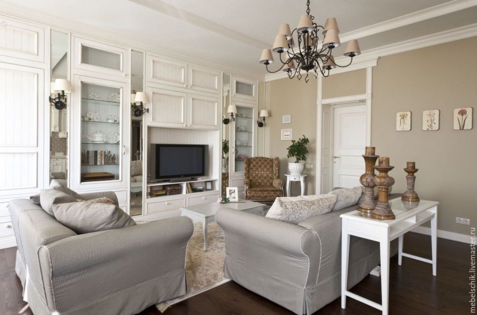Современные гостиные в классическом стиле