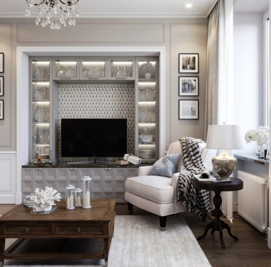 Гостиная современная классика