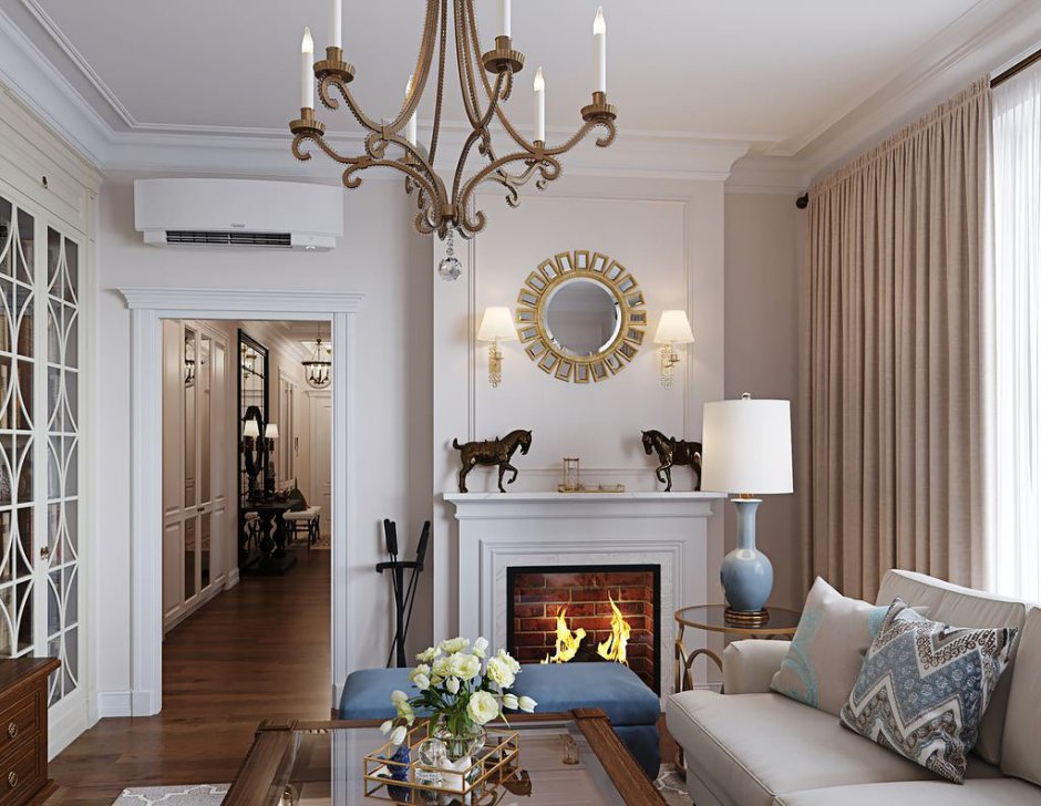 Гостиная в американском стиле