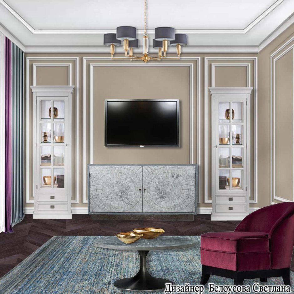 Гостиная Неоклассика Италия Кристофер Гай