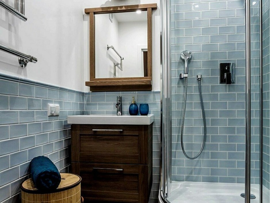 Дизайн ванных комнат с душевыми кабинами