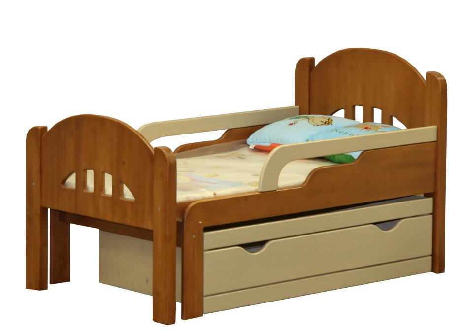 Кровать детская раздвижная с бортиками