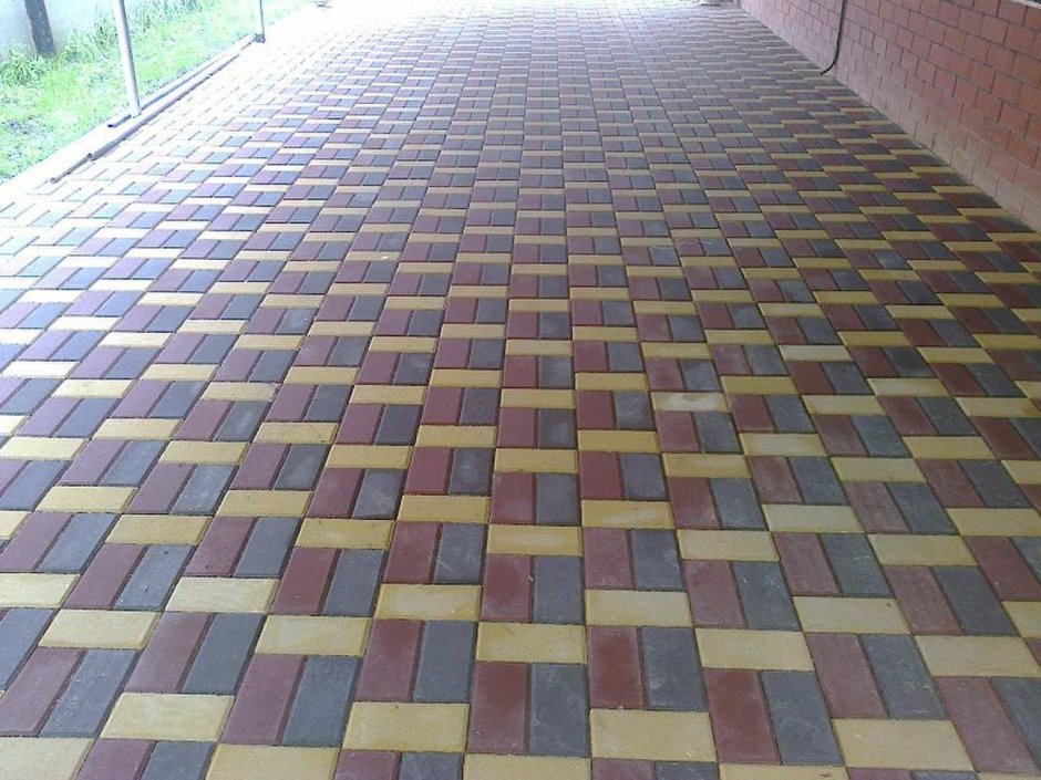 Тротуарная плитка мозаика