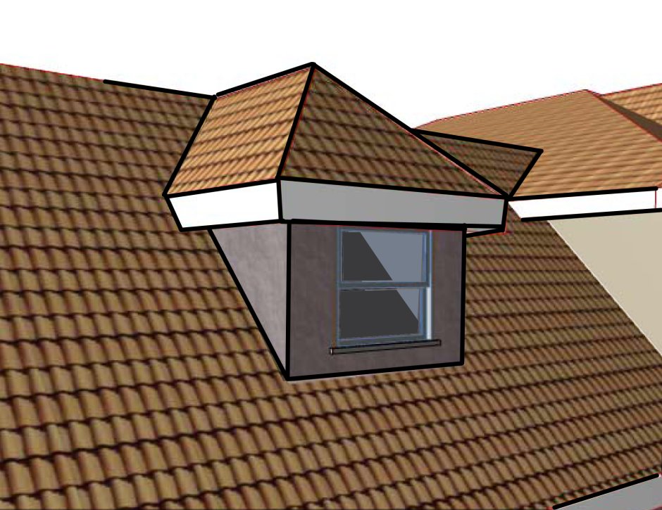 ARCHICAD вальмовая крыша