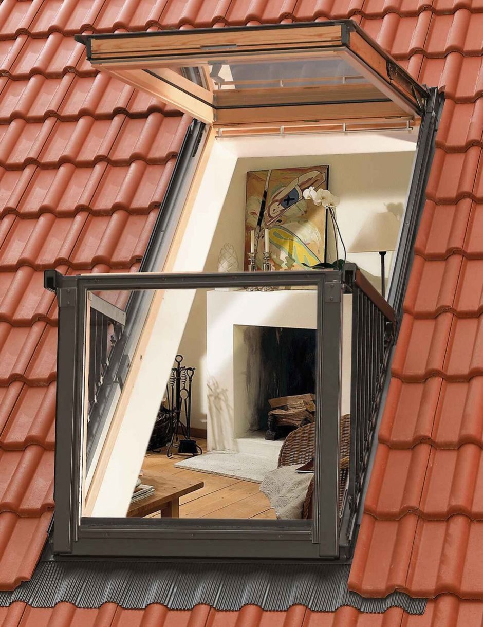 Мансардное окно балкон Velux