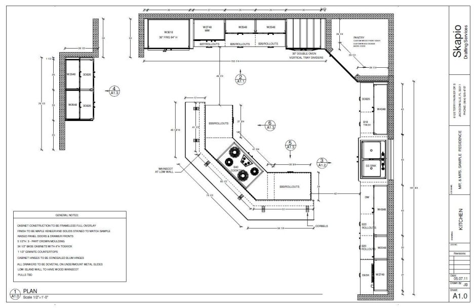План кухни Architecture
