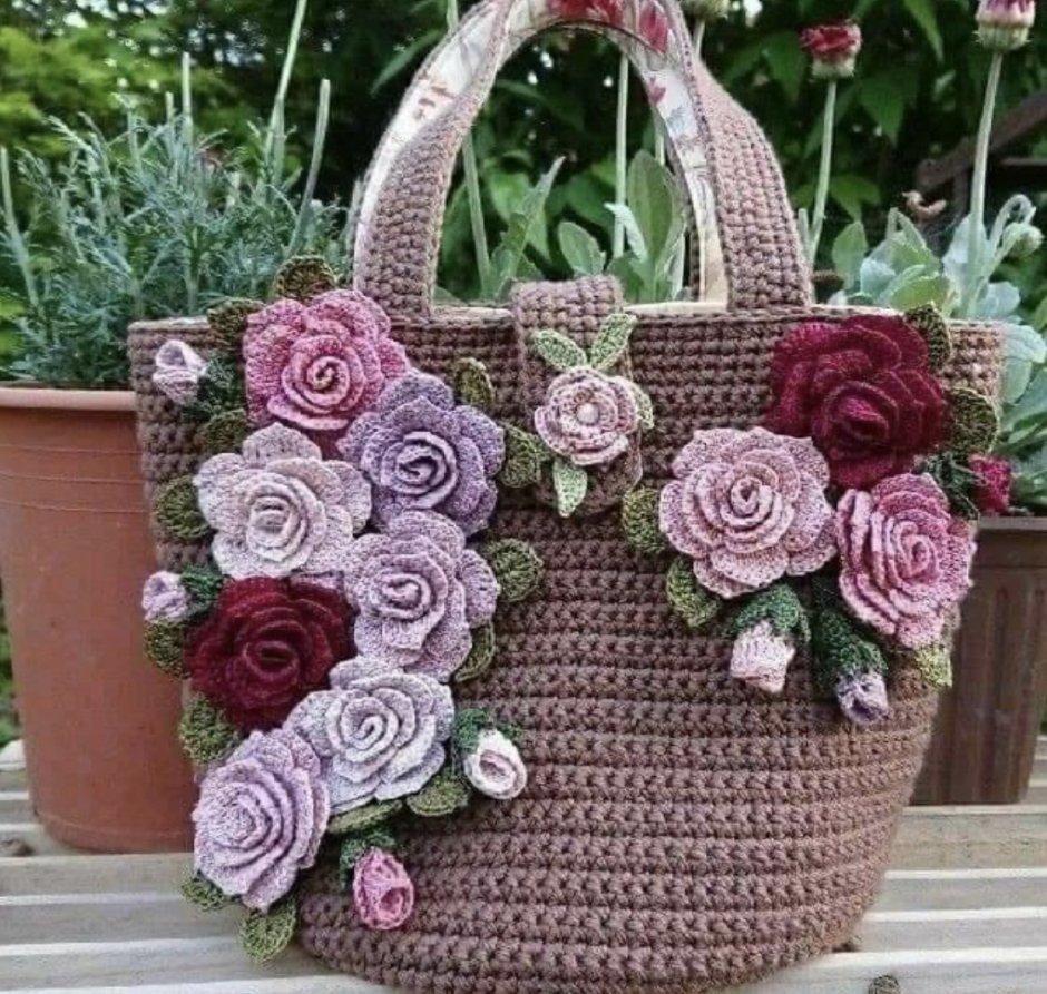 Вязаные сумки Марины Купцовой
