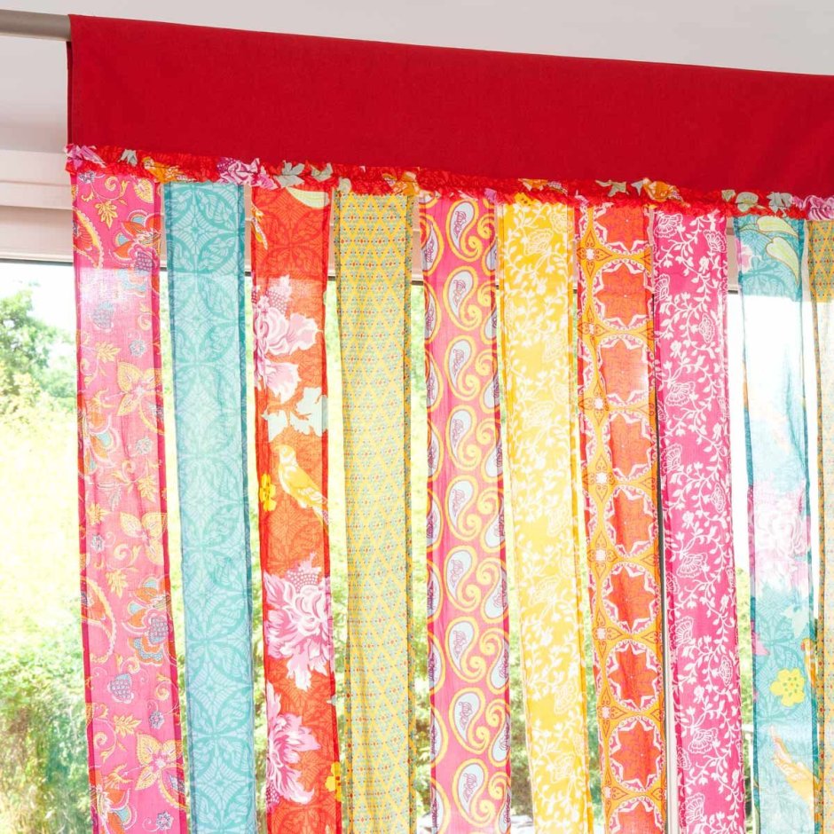 Шторы из обрезков ткани