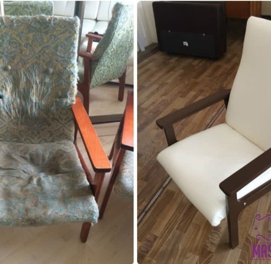 реставрация старого раскладного кресла