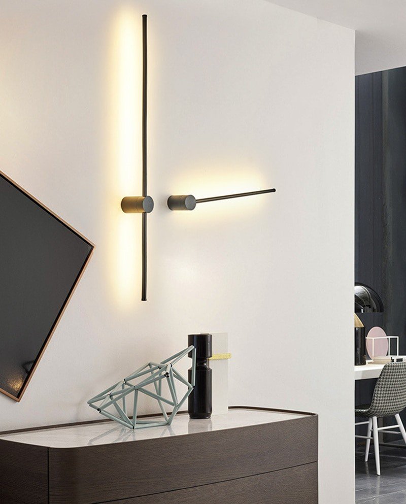 Бра Minimal line m Black h100