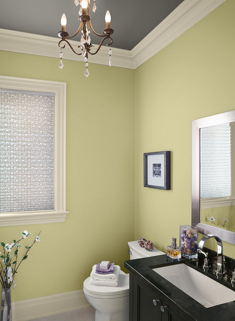 Пастельные тона в ванной комнате