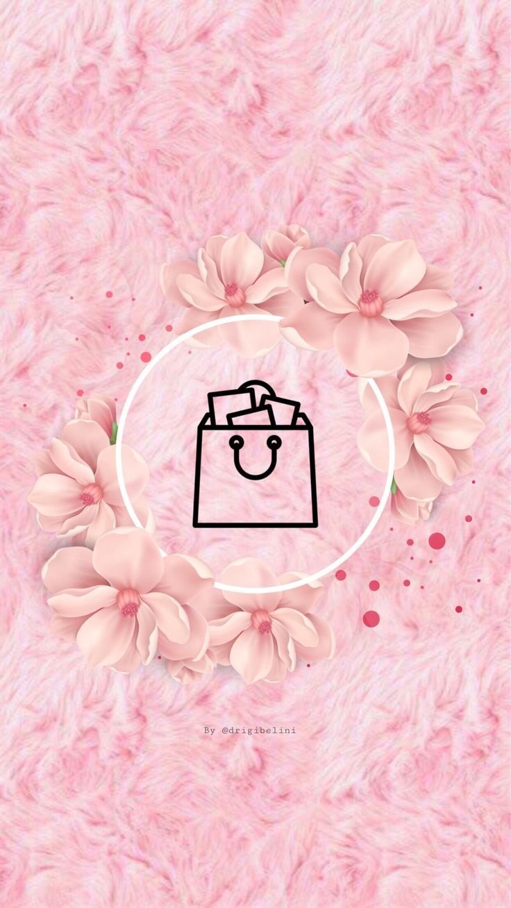 Розовый фон для актуального в Инстаграм