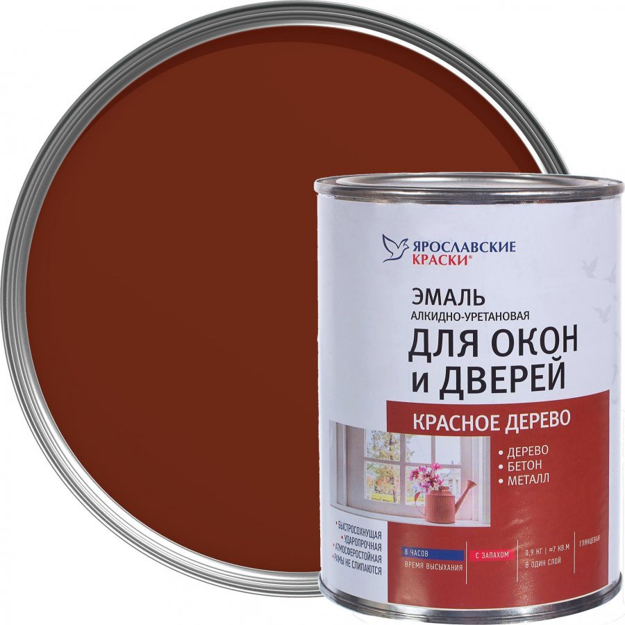 Эмаль алкидно уретановая Ярославские краски венге