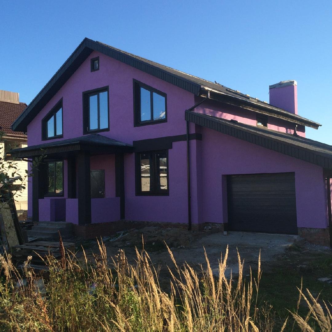 цвета окрашенных домов фото