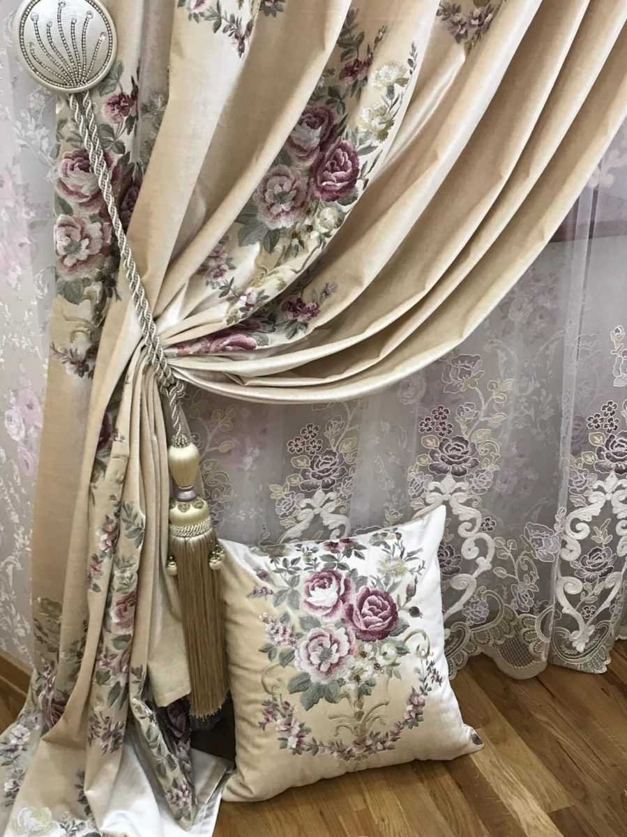 Портьеры с декором